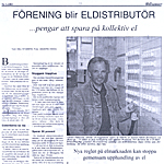 Artikel i allt om bostadsrätt nr:3 2003 Föreningen blir eldistrubutör... pengar att spara på kollektiv el